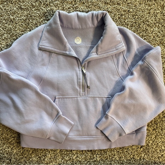 Lululemon Oversized Half-Zip Scuba Lilac Smoke - Picture 1 of 5